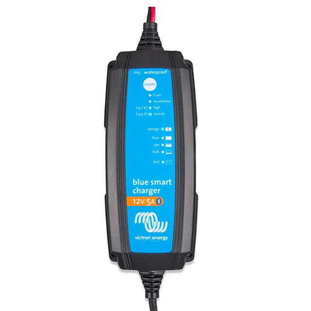 victron-energy-blue-smart-ip65-12v-5a-bluetooth-smart-battery-charger-with-power image 1