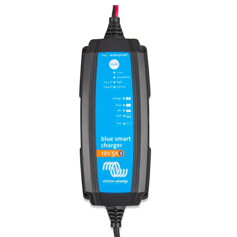victron-energy-blue-smart-ip65-12v-5a-bluetooth-smart-battery-charger-with-power image 1