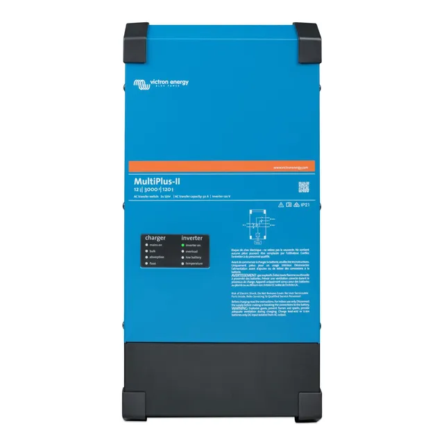 victron-energy-multiplus-ii-power-inverter-120v-3000va-12-volt-ul-458-2x-pure-si image 1