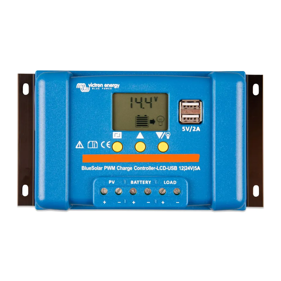 victron-energy-bluesolar-pwm-lcd-usb-charge-controller-5a-12-24v image 1