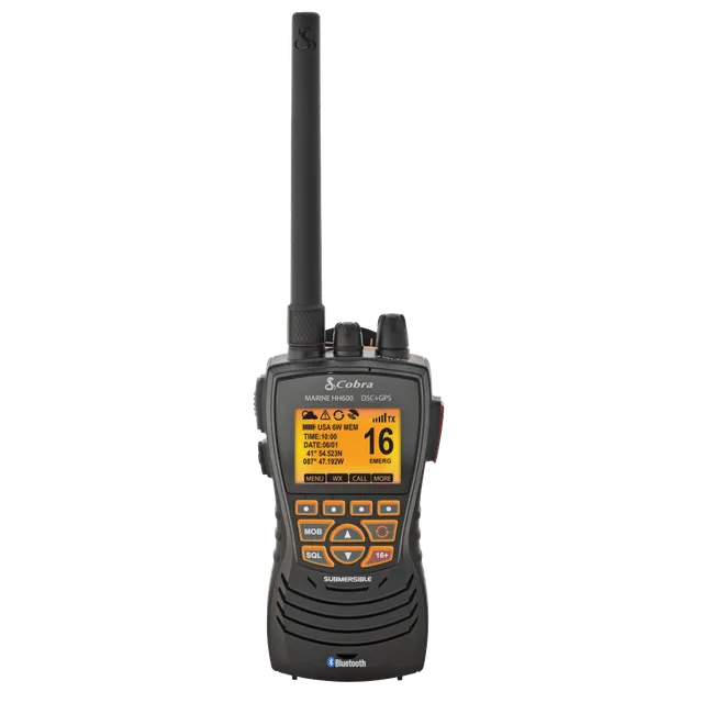 cobra-mr-hh600-gps-bluetooth-floating-vhf-marine-radio image 1
