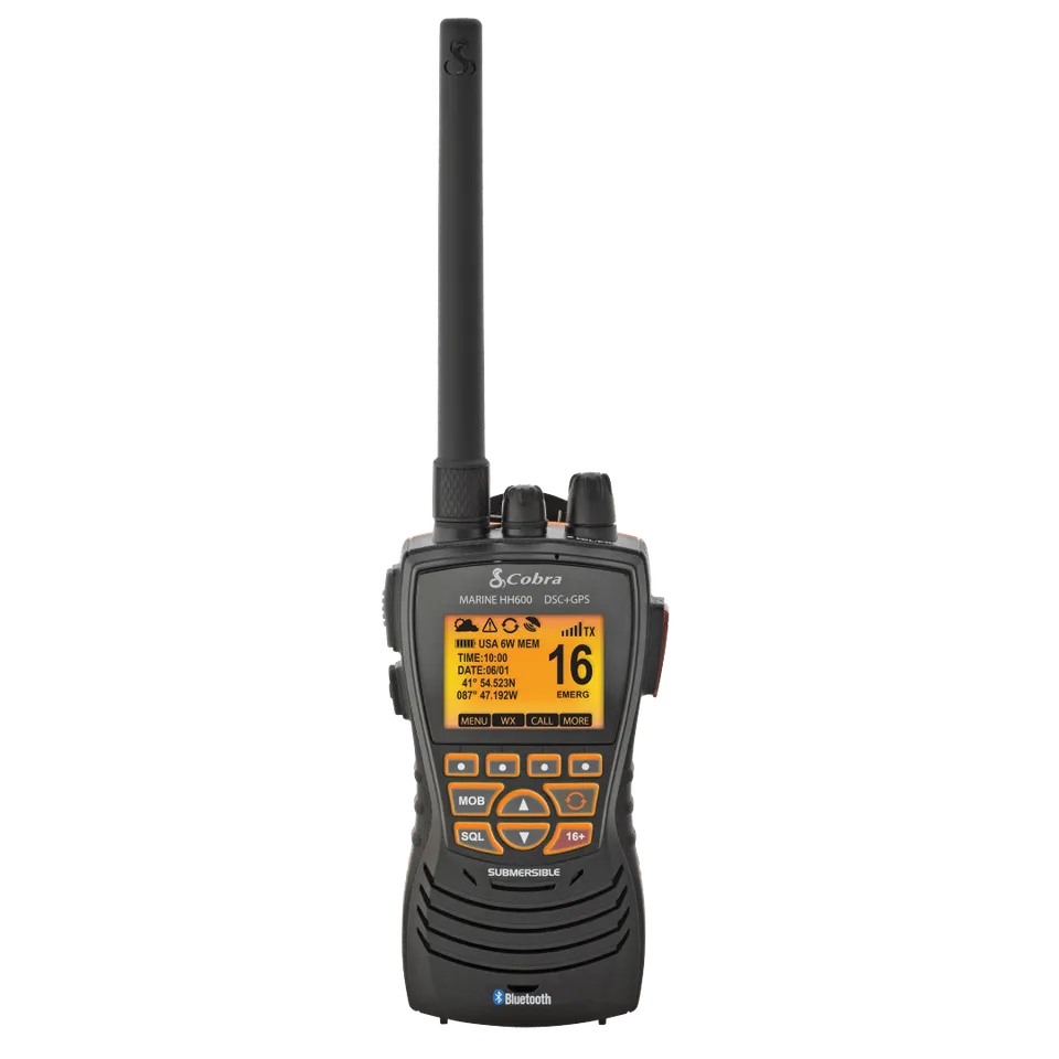 cobra-mr-hh600-gps-bluetooth-floating-vhf-marine-radio image 1