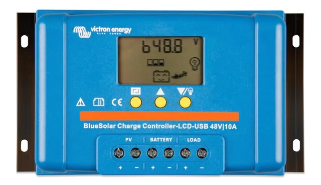 victron-energy-bluesolar-pwm-lcd-usb-48v-10a-solar-charge-controller image 1