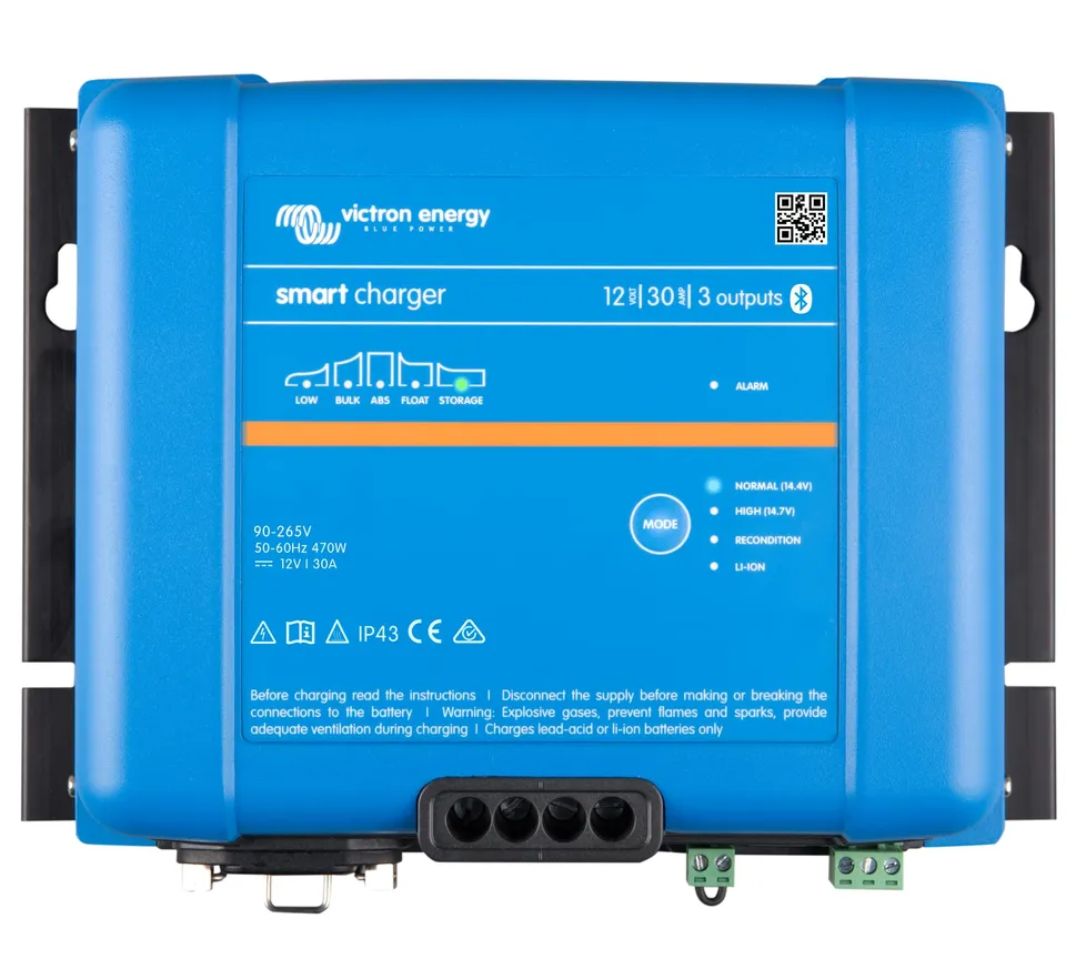 victron-energy-smart-ip43-battery-charger-12v-30a-3-outputs-with-bluetooth image 1