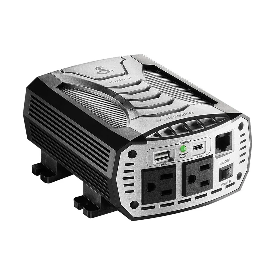 cobra-power-500w-multipurpose-power-inverter-with-fast-charge-usb image 1