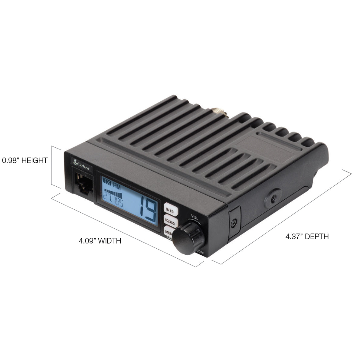 cobra-19-mini-am-fm-compact-cb-radio-with-color-lcd-display image 4