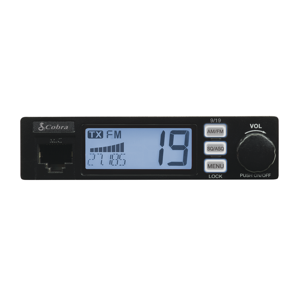 cobra-19-mini-am-fm-compact-cb-radio-with-color-lcd-display image 2