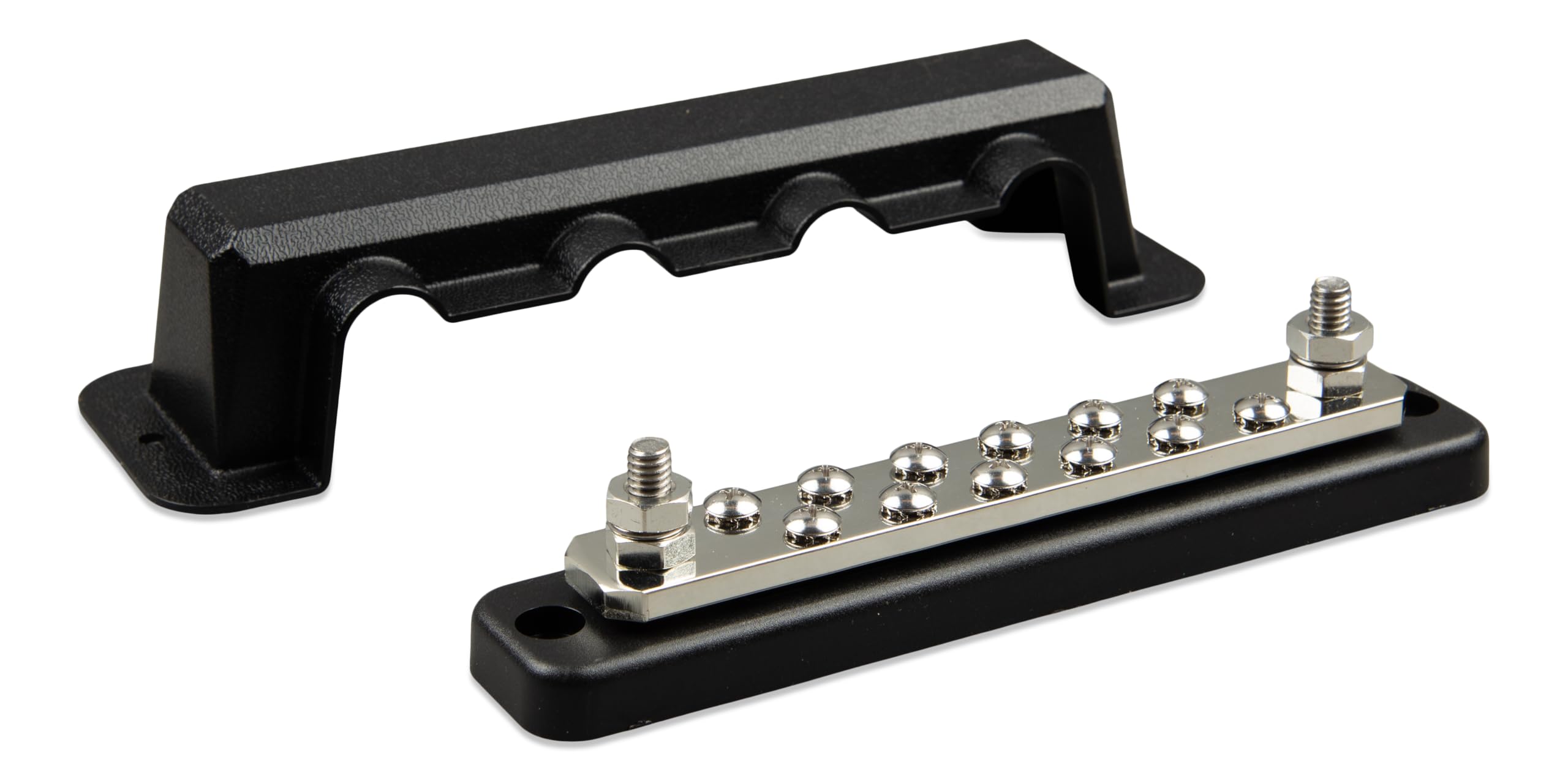 victron-energy-busbar-250a-70v-2-connection-points-with-cover-and-12-screws-red image 1