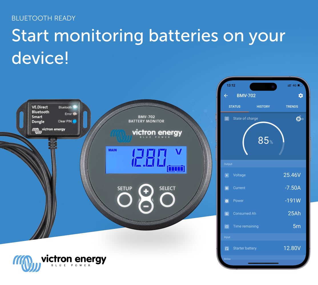 victron-energy-bmv-702-battery-monitor-with-shunt-display-6-5-95-vdc image 5