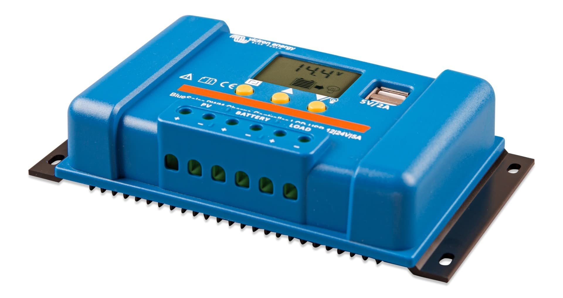 victron-energy-bluesolar-pwm-lcd-usb-charge-controller-5a-12-24v image 2