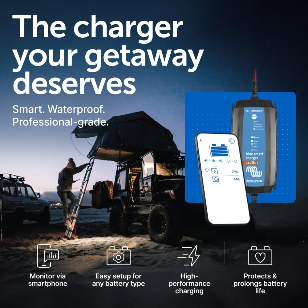 victron-energy-blue-smart-ip65-smart-car-battery-charger-24v-8a-bluetooth-float- image 2