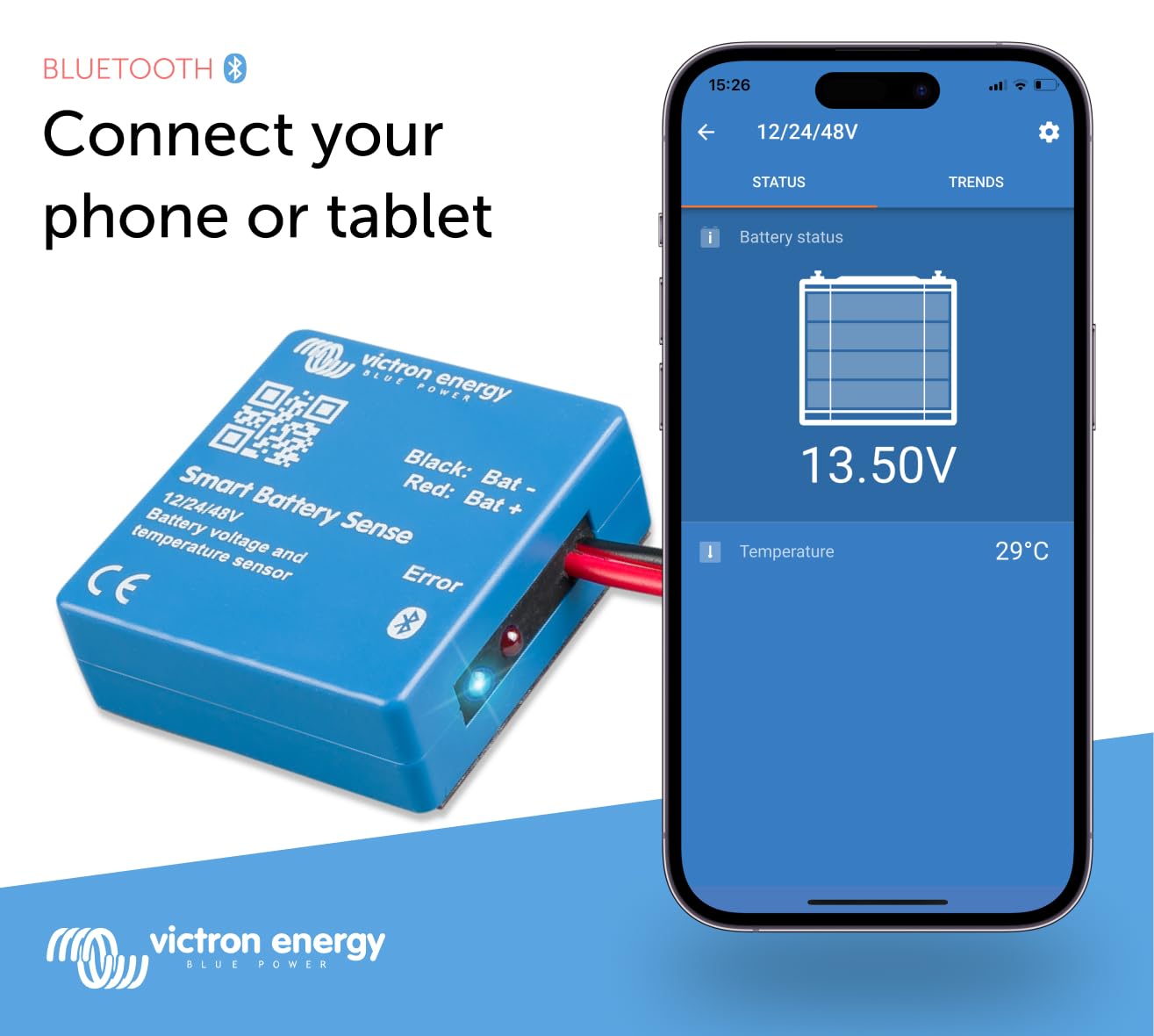 victron-energy-smart-battery-sense-wireless-voltage-temperature-sensor-for-mppt image 2
