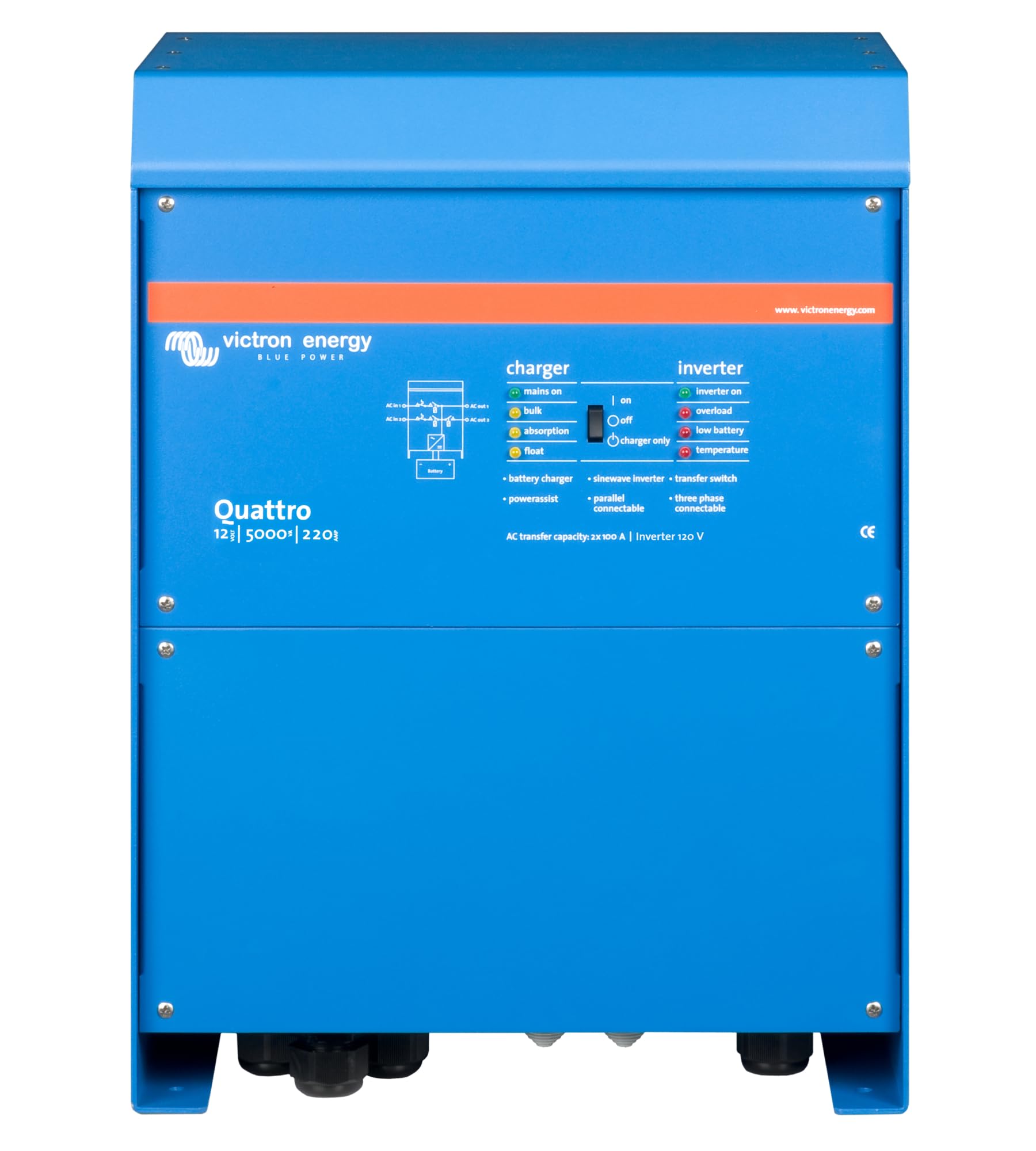 victron-energy-quattro-5000va-48v-pure-sine-wave-inverter-and-70a-battery-charge image 7