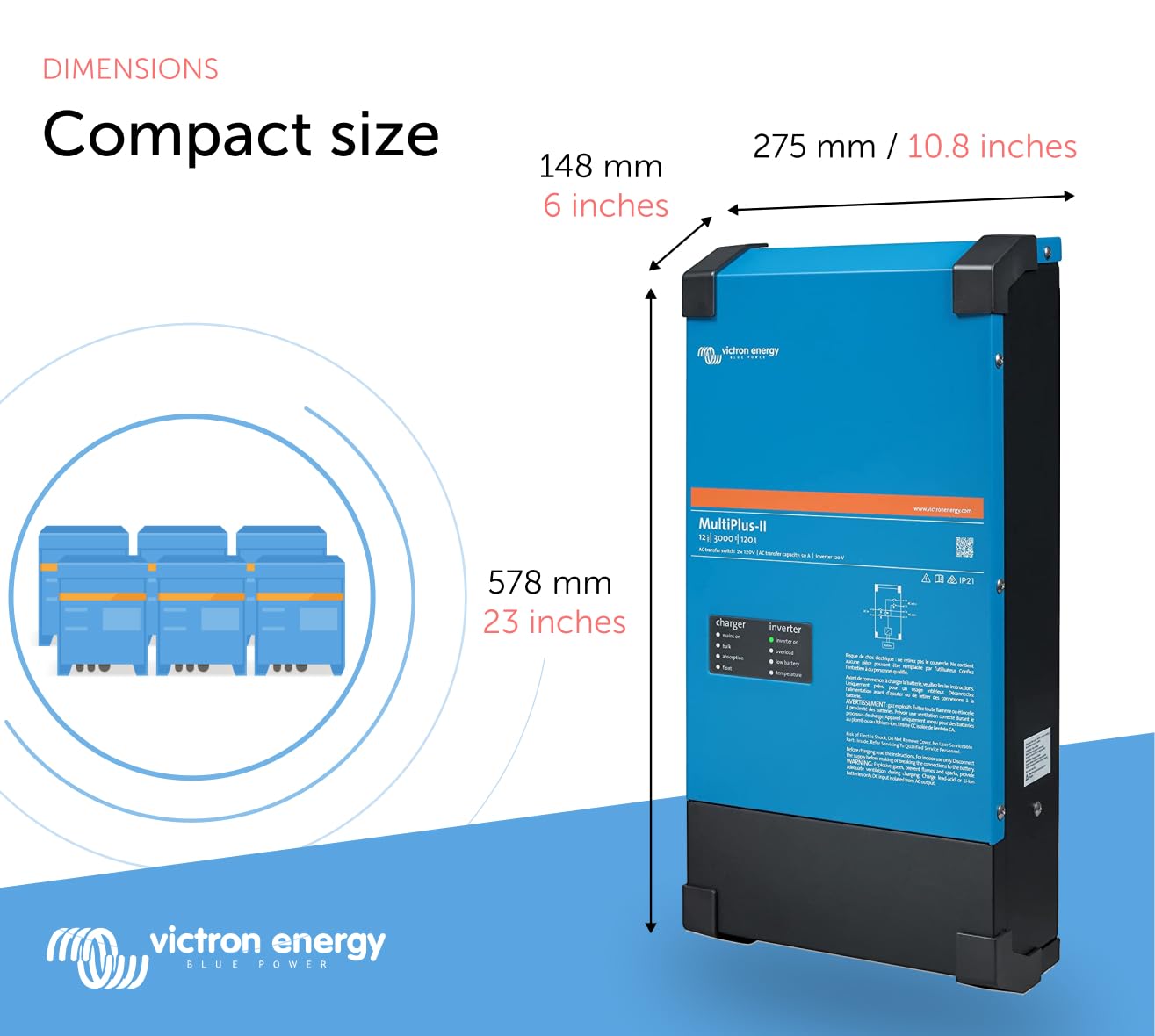 victron-energy-multiplus-ii-inverter-charger-3000va-12v-2x120v image 3