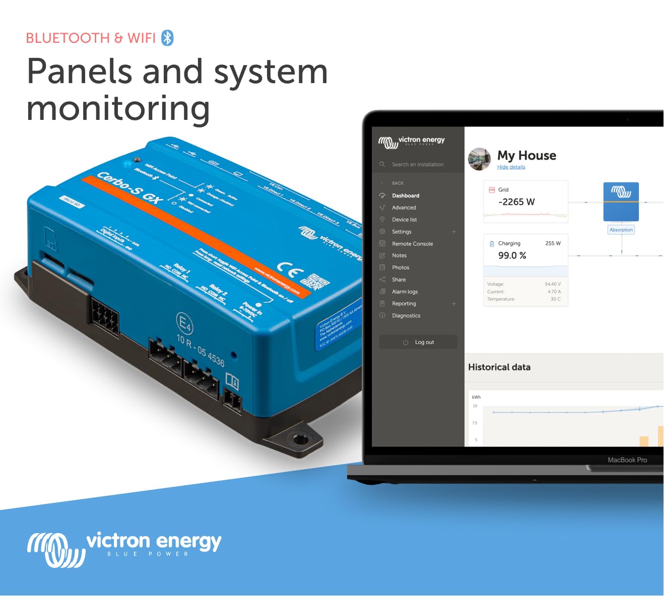 victron-energy-cerbo-s-gx-system-monitoring-and-control-hub-with-ethernet-and-bl image 2