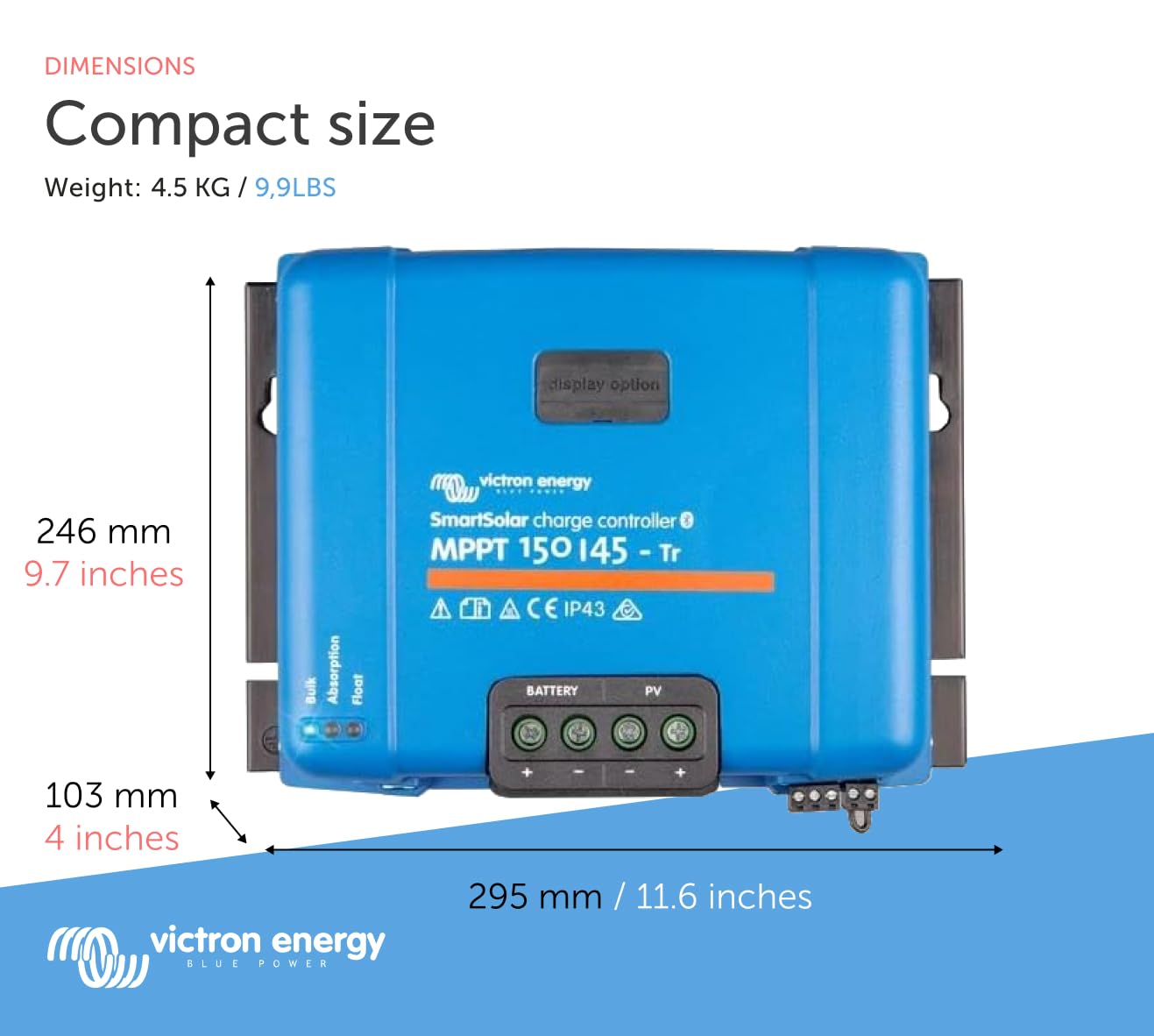 victron-energy-smartsolar-mppt-charge-controller-150v-45a-12-24-36-48v-with-blue image 2