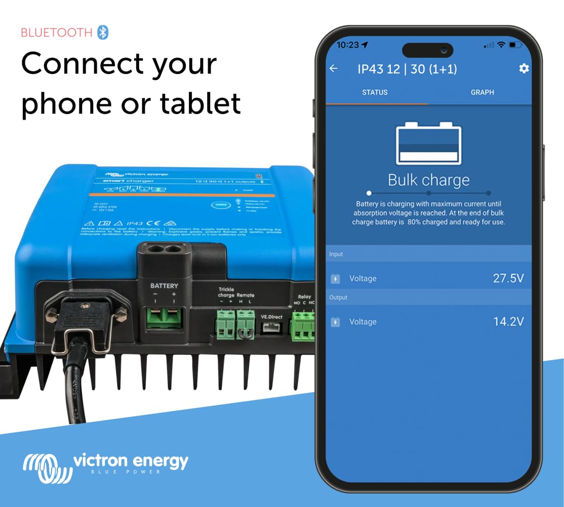 victron-energy-smart-ip43-charger-12v-50a-120-240vac-1-1-with-bluetooth image 2