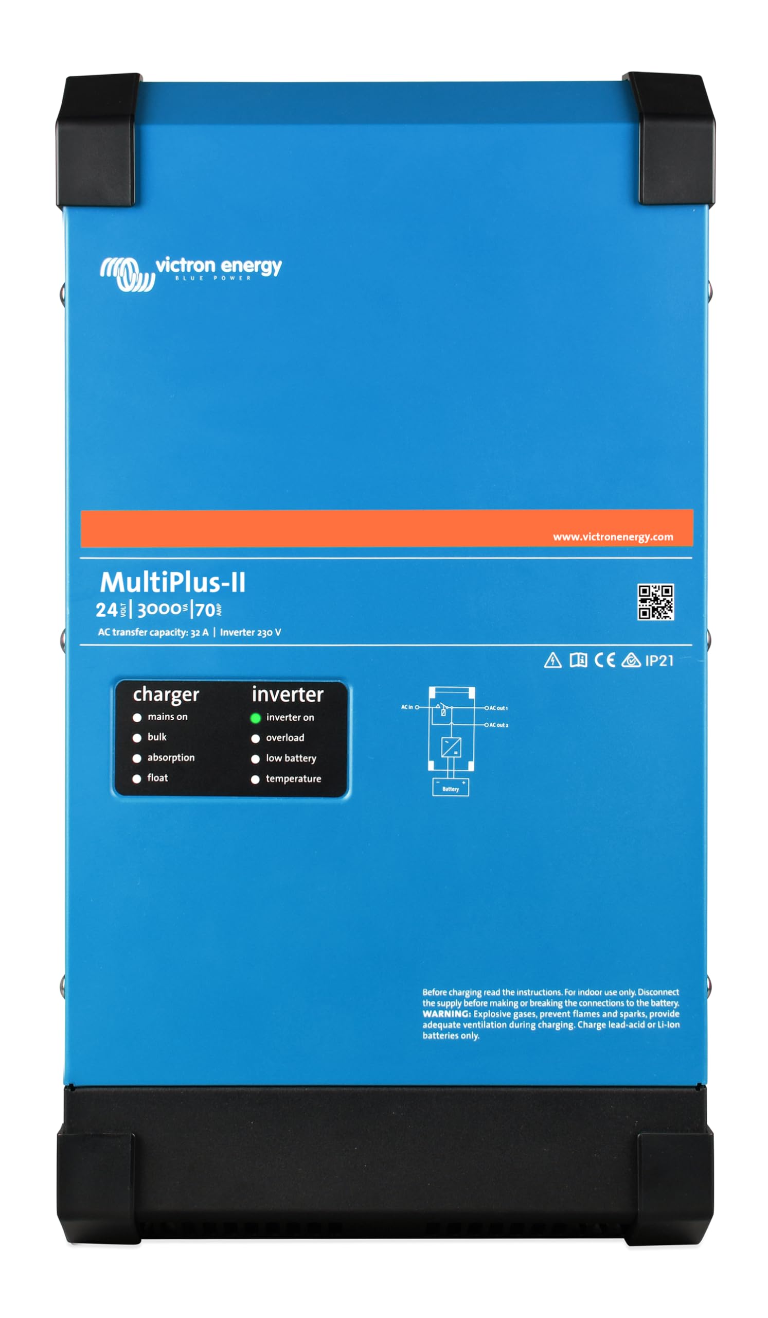victron-energy-multiplus-ii-power-inverter-120v-3000va-12-volt-ul-458-2x-pure-si image 8