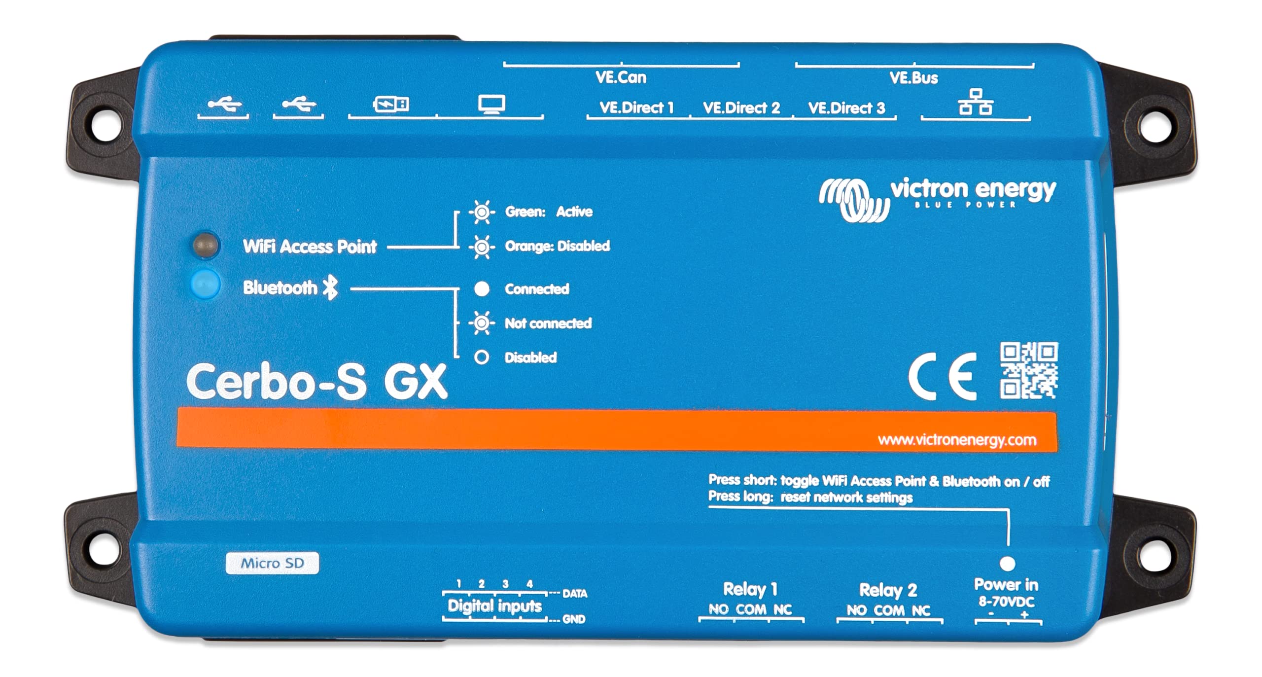 victron-energy-cerbo-s-gx-system-monitoring-and-control-hub-with-ethernet-and-bl image 1