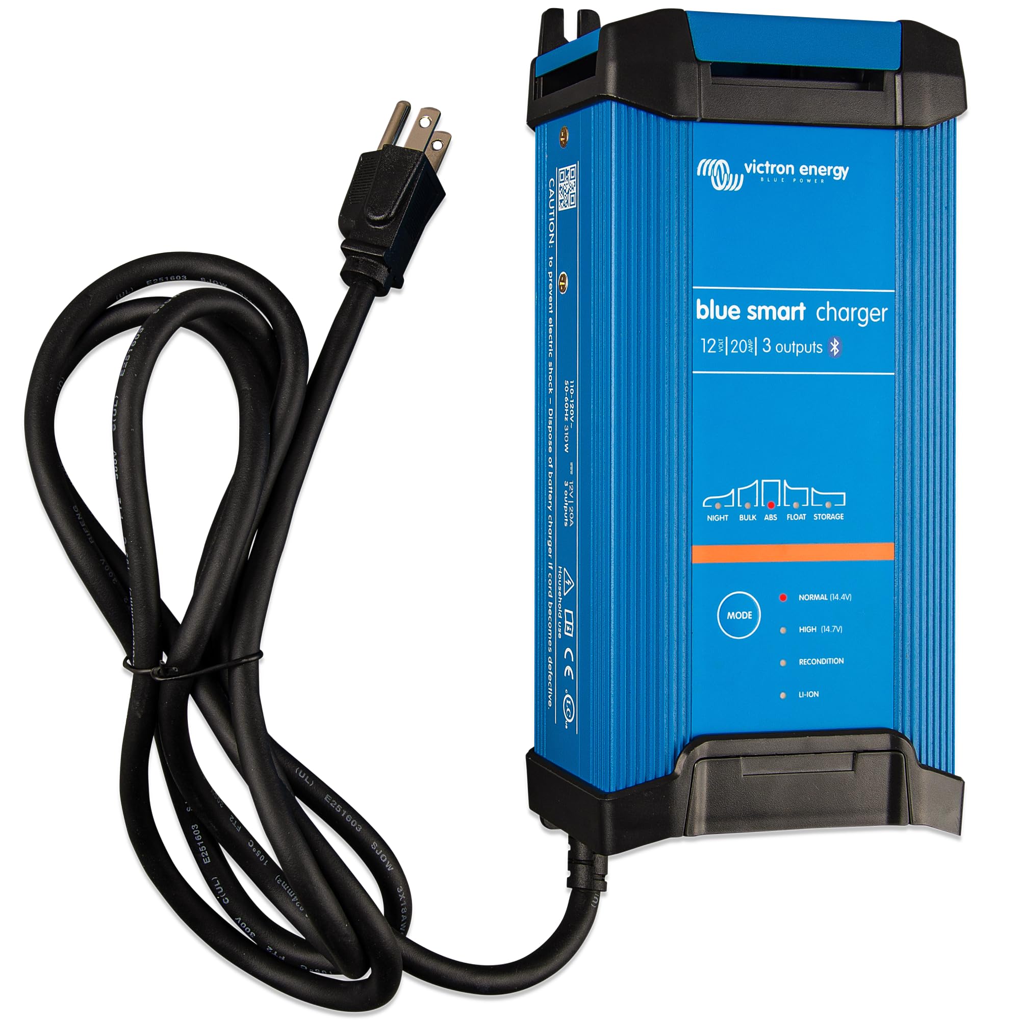 victron-energy-blue-smart-ip22-12v-20a-battery-charger-with-3-outputs-and-blueto image 1