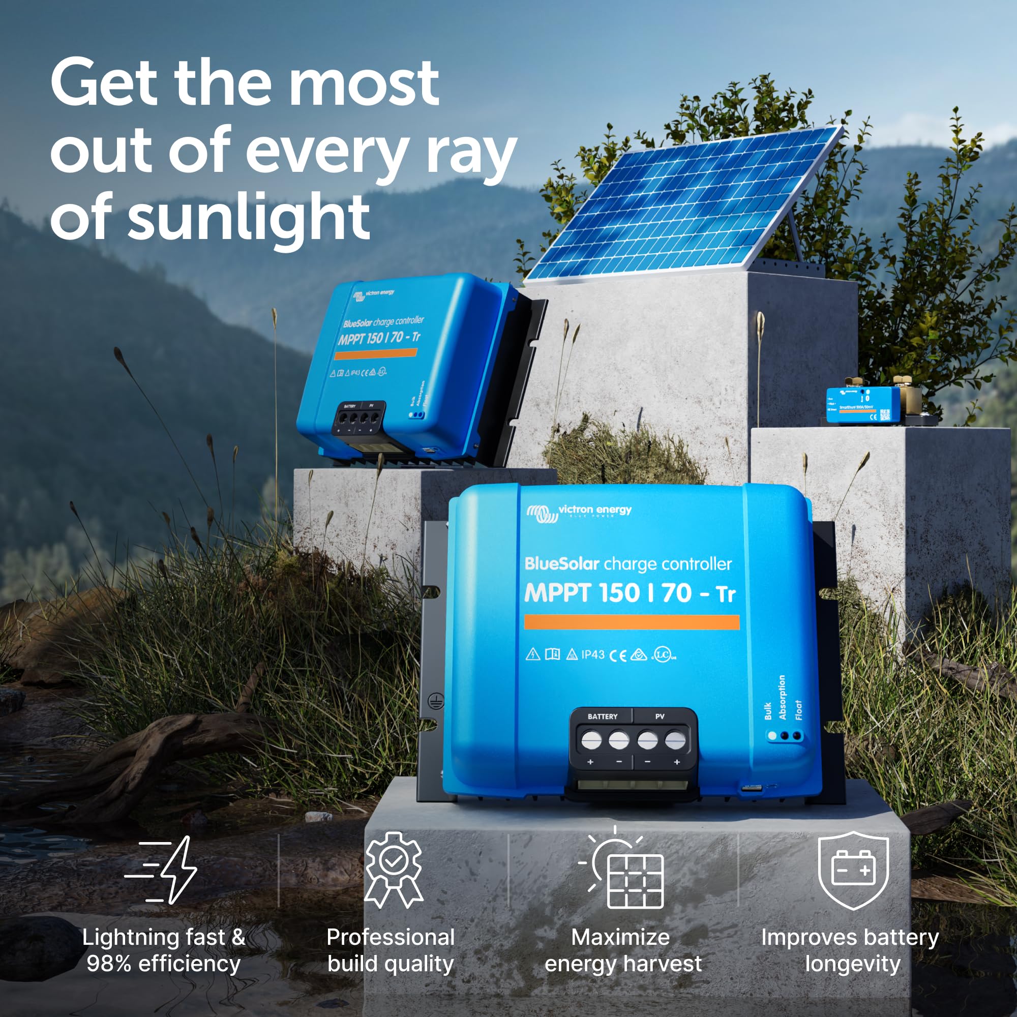 victron-energy-bluesolar-mppt-tr-solar-charge-controller-150v-70a-12-24-36-48v-h image 2