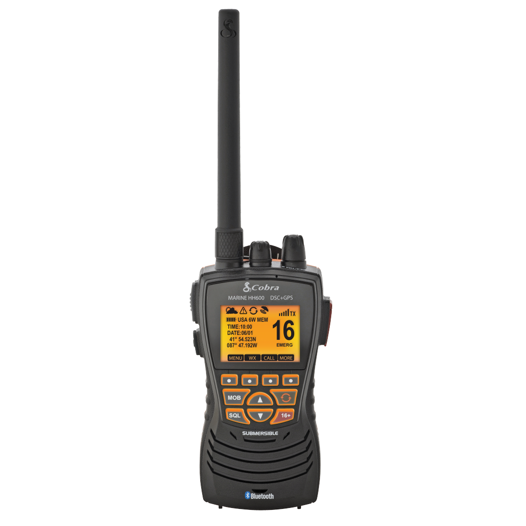 cobra-mr-hh600-gps-bluetooth-floating-vhf-marine-radio image 1