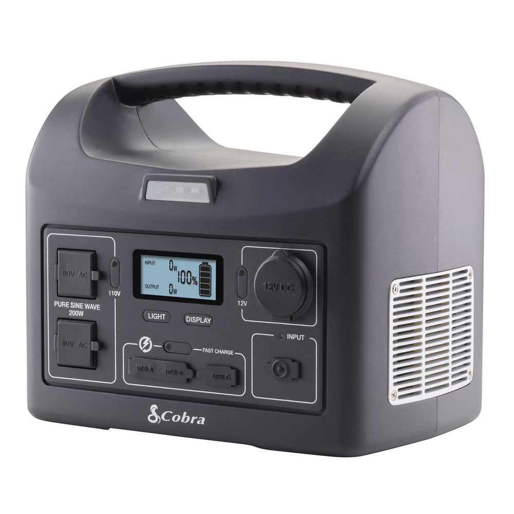 cobra-portable-power-station-200w-with-solar-recharge-and-pure-sine-wave image 5