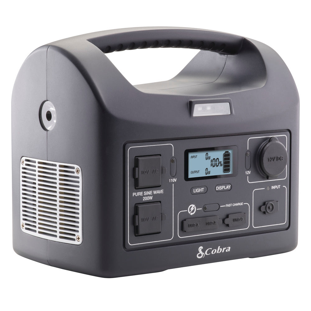 cobra-portable-power-station-200w-with-solar-recharge-and-pure-sine-wave image 6